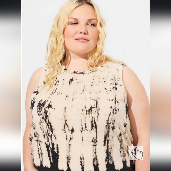 TORRID VINTAGE SLASH BACK TANK L - Picture 2 of 9